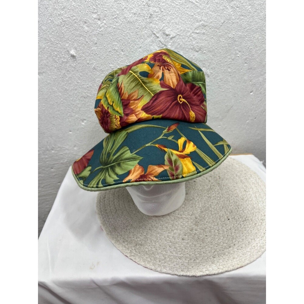 COOL HATS WOMENS FLORAL WIDE BRIM COTTON SUMMER HAT